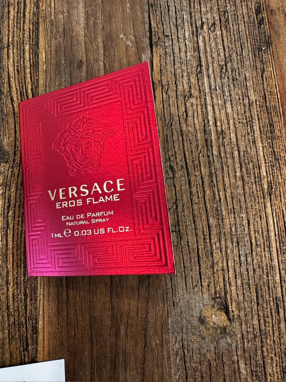 Versace Eros Flame Sample Card - Red - Picture 2 of 6